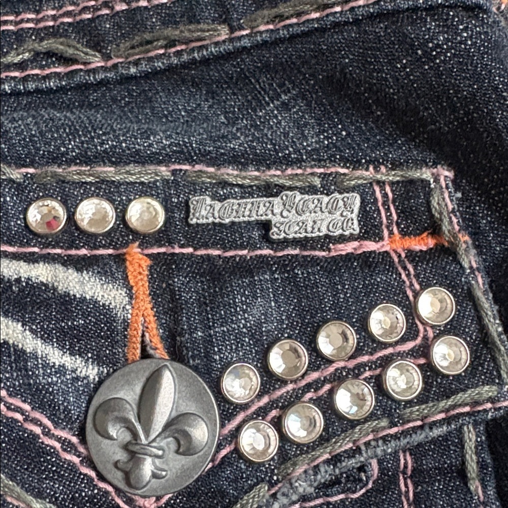Laguna Beach Jeans with Jewels Embellishment Size 26 - Picture 9 of 10